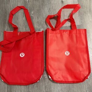 Lululemon Red Tote Bags
